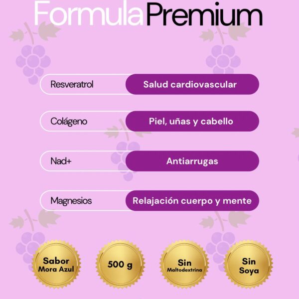 Second image of Colágeno Hidrolizado + Resveratrol 500g