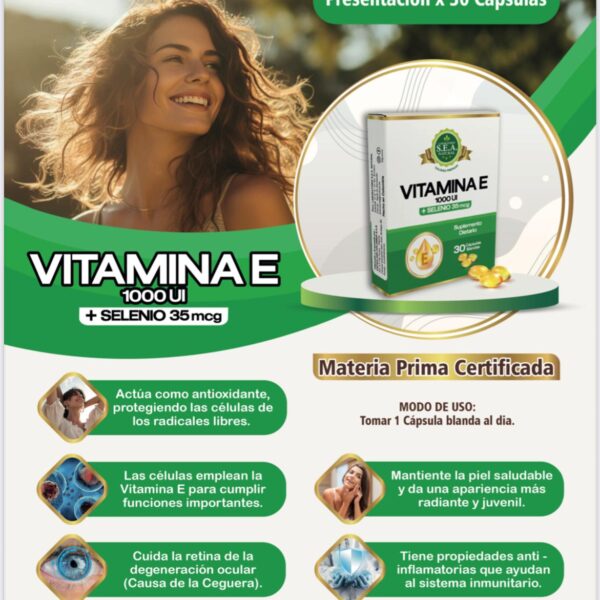 Second image of Vitamina E 1000 UI + Selenio