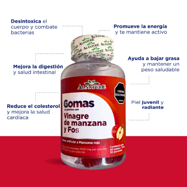 Second image of Vinagre de Manzana Gomitas x 60