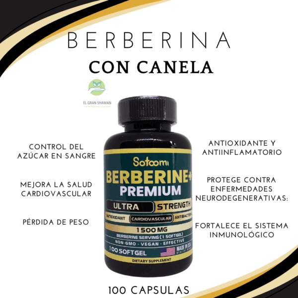 Second image of Berberina con Canela 1500mg