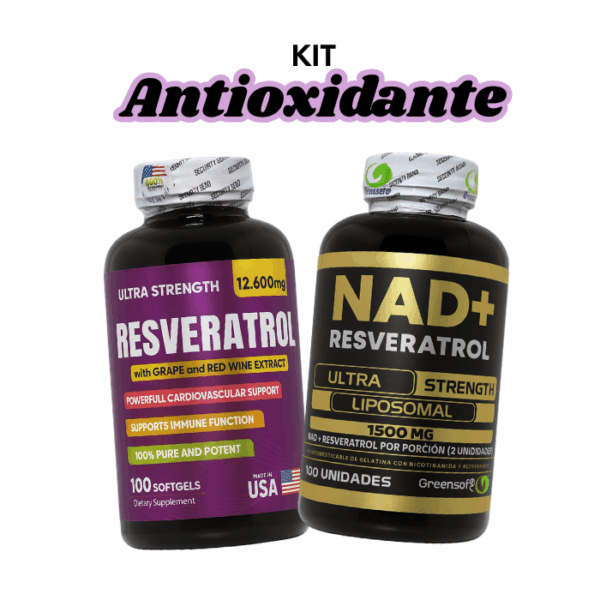 Kit Antioxidante NAD+ Resveratrol