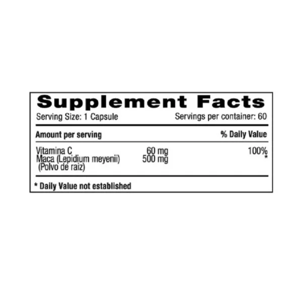 Second image of Maca + Vitamina C Natural Systems
