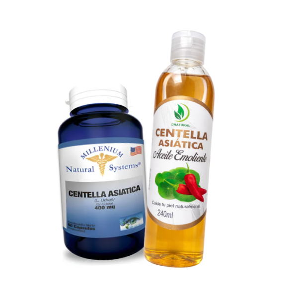 Kit Centella Asiatica (Aceite Corporal+ Capsulas)